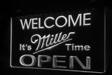 FREE Miller It's Time Open LED Sign - White - TheLedHeroes