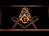 FREE Freemason (2) LED Sign - Orange - TheLedHeroes