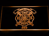 FREE Firefighter's Dept. Dad LED Sign - Orange - TheLedHeroes