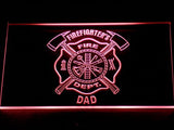 FREE Firefighter's Dept. Dad LED Sign - Red - TheLedHeroes