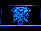 FREE Firefighter's Dept. Mom LED Sign - Blue - TheLedHeroes