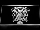FREE Firefighter's Dept. Mom LED Sign - White - TheLedHeroes
