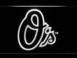 Baltimore Orioles (6) LED Neon Sign USB - White - TheLedHeroes