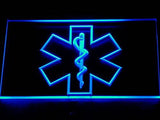 Emergency Medical Services (2) LED Neon Sign USB - Blue - TheLedHeroes