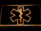 Emergency Medical Services (2) LED Neon Sign USB - Orange - TheLedHeroes