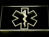 Emergency Medical Services (2) LED Neon Sign USB - Yellow - TheLedHeroes