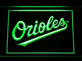 Baltimore Orioles (9) LED Neon Sign USB - Green - TheLedHeroes