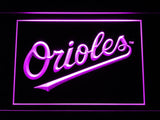 Baltimore Orioles (9) LED Neon Sign USB - Purple - TheLedHeroes