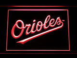 Baltimore Orioles (9) LED Neon Sign USB - Red - TheLedHeroes