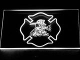 Fighting Irish Firefighter (2) LED Neon Sign USB - White - TheLedHeroes