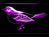 Baltimore Orioles (11) LED Neon Sign USB - Purple - TheLedHeroes