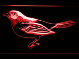 Baltimore Orioles (11) LED Neon Sign Electrical - Red - TheLedHeroes