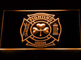 FREE Fighting Irish Firefighter LED Sign - Orange - TheLedHeroes
