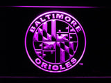 Baltimore Orioles (12) LED Neon Sign USB - Purple - TheLedHeroes
