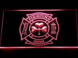 FREE Fighting Irish Firefighter LED Sign - Red - TheLedHeroes