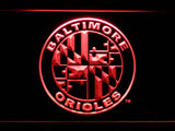 Baltimore Orioles (12) LED Neon Sign Electrical - Red - TheLedHeroes