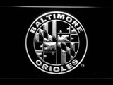 Baltimore Orioles (12) LED Neon Sign USB - White - TheLedHeroes