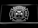 FREE Fighting Irish Firefighter LED Sign - White - TheLedHeroes