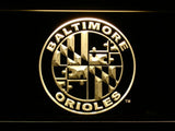 Baltimore Orioles (12) LED Neon Sign USB - Yellow - TheLedHeroes