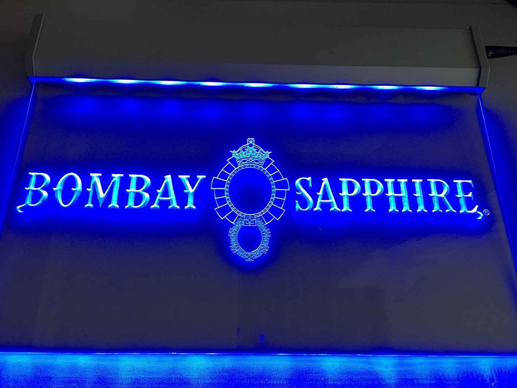 Bombay Sapphire Gin LED Neon Sign USB - Blue - TheLedHeroes