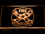 FREE Fire Rescue LED Sign - Orange - TheLedHeroes