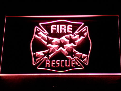 FREE Fire Rescue LED Sign - Red - TheLedHeroes