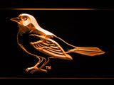 Baltimore Orioles (14) LED Neon Sign USB - Orange - TheLedHeroes