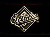 Baltimore Orioles (15) LED Neon Sign USB - Yellow - TheLedHeroes