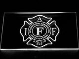 FREE International Association Firefighter's LED Sign - White - TheLedHeroes