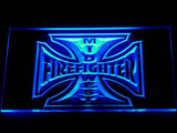 Mid West Firefighter's LED Neon Sign Electrical - Blue - TheLedHeroes