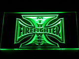 FREE Mid West Firefighter's LED Sign - Green - TheLedHeroes