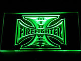 Mid West Firefighter's LED Neon Sign Electrical - Green - TheLedHeroes