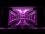 FREE Mid West Firefighter's LED Sign - Purple - TheLedHeroes