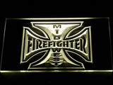 Mid West Firefighter's LED Neon Sign Electrical - Yellow - TheLedHeroes