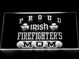 Irish Firefighter's Mom LED Neon Sign USB - White - TheLedHeroes