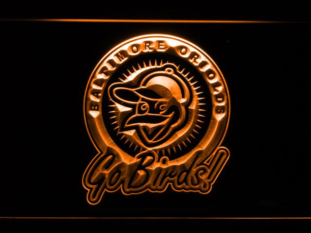 Baltimore Orioles (20) LED Neon Sign Electrical - Orange - TheLedHeroes