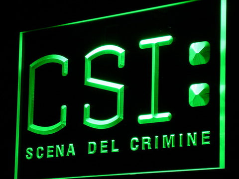 FREE CSI - Scena del crimine LED Sign - Green - TheLedHeroes