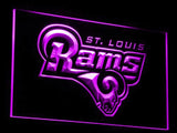 Saint Louis Rams LED Neon Sign USB - Purple - TheLedHeroes