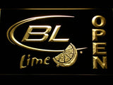 Bud Light Lime Open LED Neon Sign Electrical - Yellow - TheLedHeroes