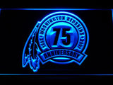 Washington Redskins 75th Anniversary LED Neon Sign USB - Blue - TheLedHeroes