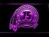 Washington Redskins 75th Anniversary LED Neon Sign USB - Purple - TheLedHeroes