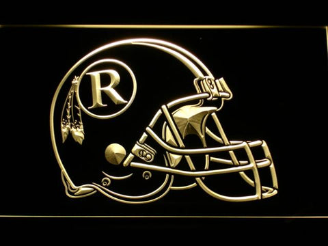 Washington Redskins (4) LED Neon Sign USB - Yellow - TheLedHeroes