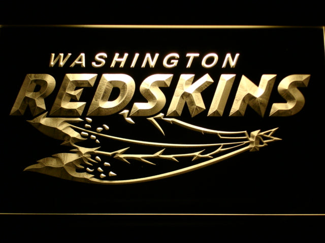 FREE Washington Redskins (6) LED Sign - Yellow - TheLedHeroes