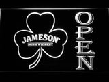 FREE Jameson Shamrock Open LED Sign - White - TheLedHeroes