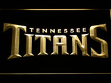 Tennessee Titans (4) LED Neon Sign USB - Yellow - TheLedHeroes