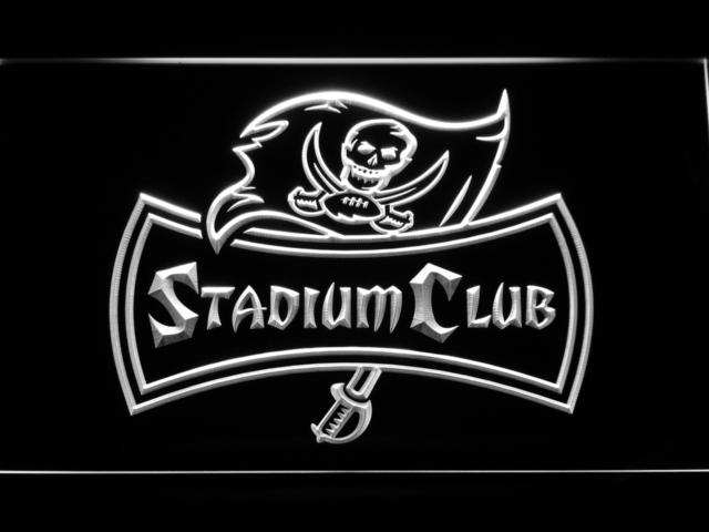 Tampa Bay Buccaneers Stadium Club LED Neon Sign Electrical - White - TheLedHeroes