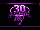 FREE Tampa Bay Buccaneers 30th Anniversary LED Sign - Purple - TheLedHeroes