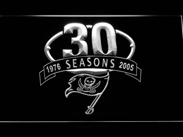 FREE Tampa Bay Buccaneers 30th Anniversary LED Sign - White - TheLedHeroes