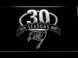 Tampa Bay Buccaneers 30th Anniversary LED Neon Sign Electrical - White - TheLedHeroes