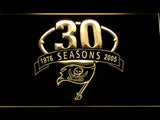 Tampa Bay Buccaneers 30th Anniversary LED Neon Sign Electrical - Yellow - TheLedHeroes